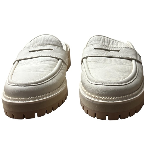 TOMS Cara Leather Loafer Mules in Light Sand Size 7.5 — GORGEOUS STAPLE!!! - Picture 4 of 9